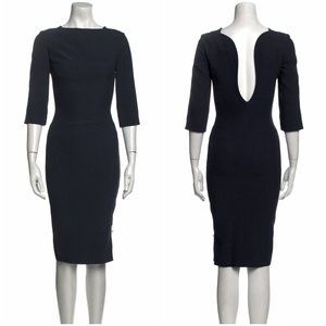 Antonio Berardi $2200 Black Dress Size 42 Made in Italy